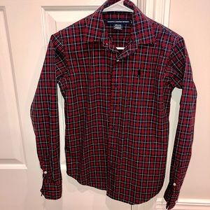 Like New Polo by Ralph Lauren Red / Blue Collared Button Up (Size 4 Sport)